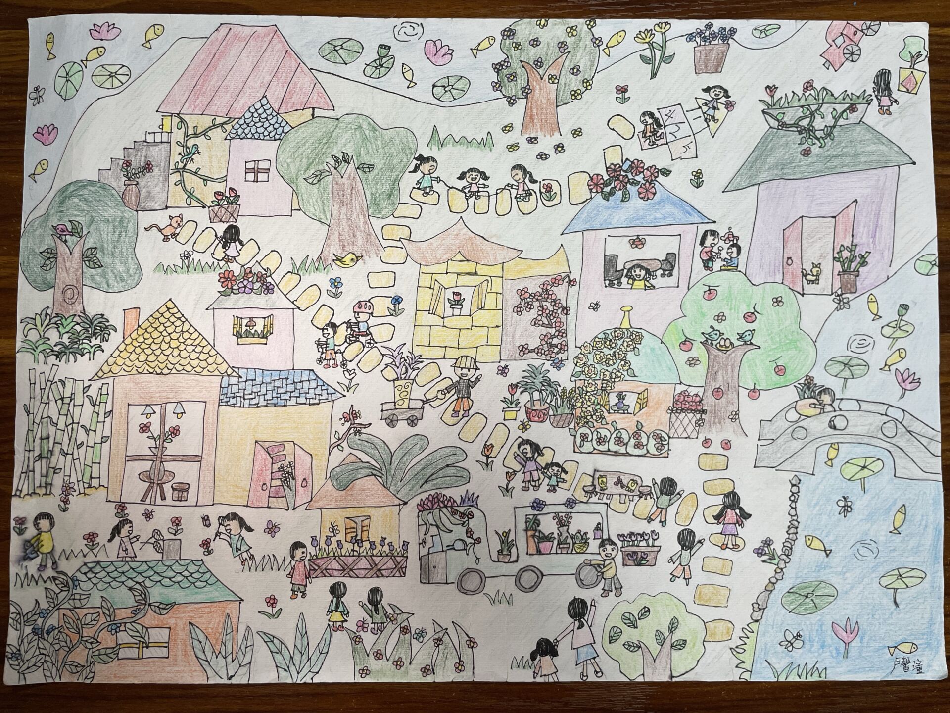 潼潼的绘画习作